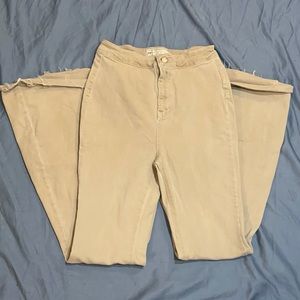 Free People Just Float On Flare Khaki Jeans 27